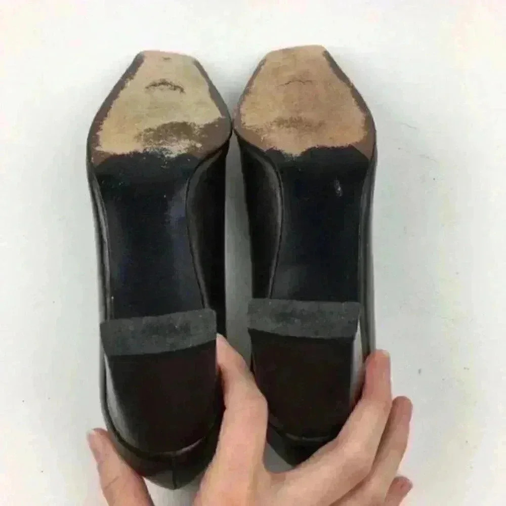 stuart weitzman Heels size 7 AAA Bronze Leather - Picture 6 of 8